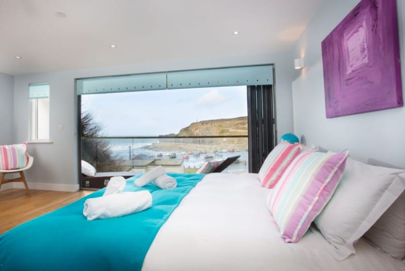 Ben's Beach House Master Bedroom, Portreath Cornwall