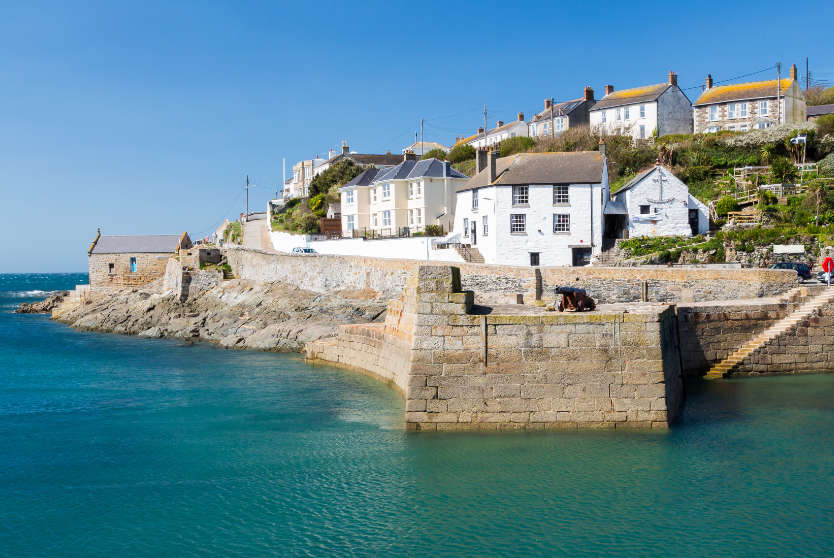 Overlooking the harbour at Porthleven